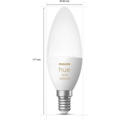 Philips Hue White Ambiance E14, LED-Lampe -Intelligentes Zuhause Geschäft Philips Hue White Ambiance E14 LED Lampe@@1791959 2