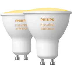 Philips Hue White Ambiance GU10 + Bridge, LED-Lampe -Intelligentes Zuhause Geschäft Philips Hue White Ambiance GU10 Bridge LED Lampe@@1878437 2