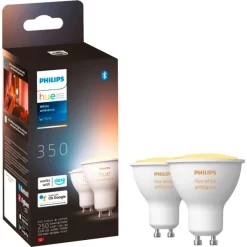 Philips Hue White Ambiance GU10 + Bridge, LED-Lampe -Intelligentes Zuhause Geschäft Philips Hue White Ambiance GU10 Bridge LED Lampe@@1878437 3