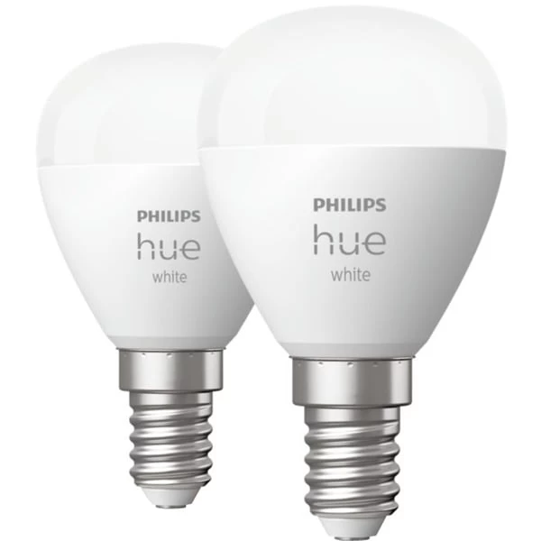 Philips Hue White Tropfenform P45 E14, LED-Lampe 2 Philips Hue White Tropfenform P45 E14, LED-Lampe – Bild 2
